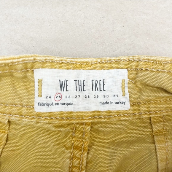 FREE People We the Free Patti Pant in Graham Cracker Wide Leg Cropped Cotton 25 - Picture 7 of 12